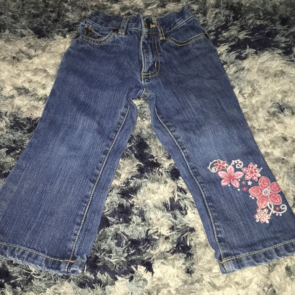 Sprockets floral denim jeans